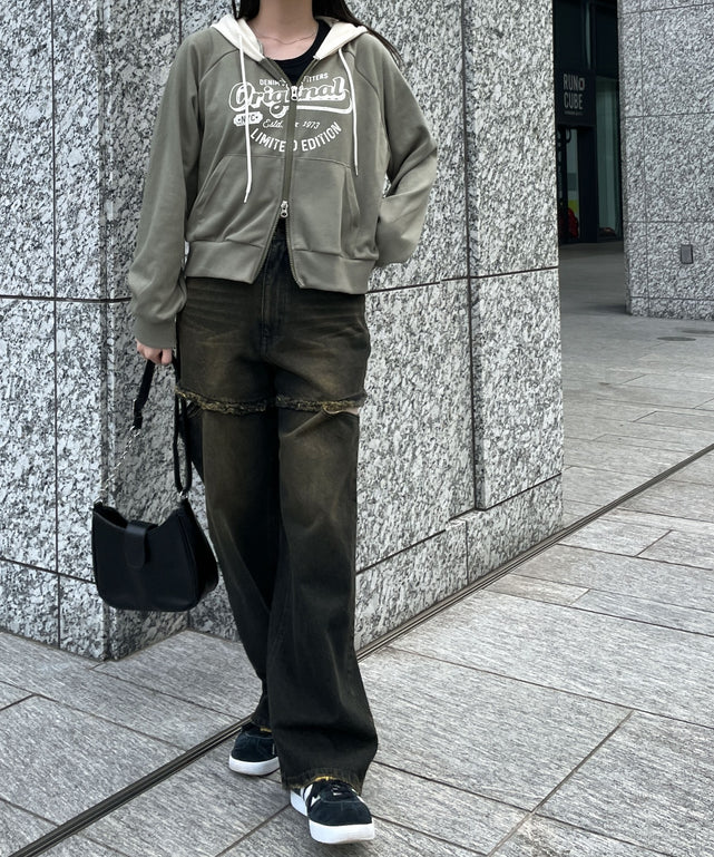 カーキ　モデル:155cm F着用