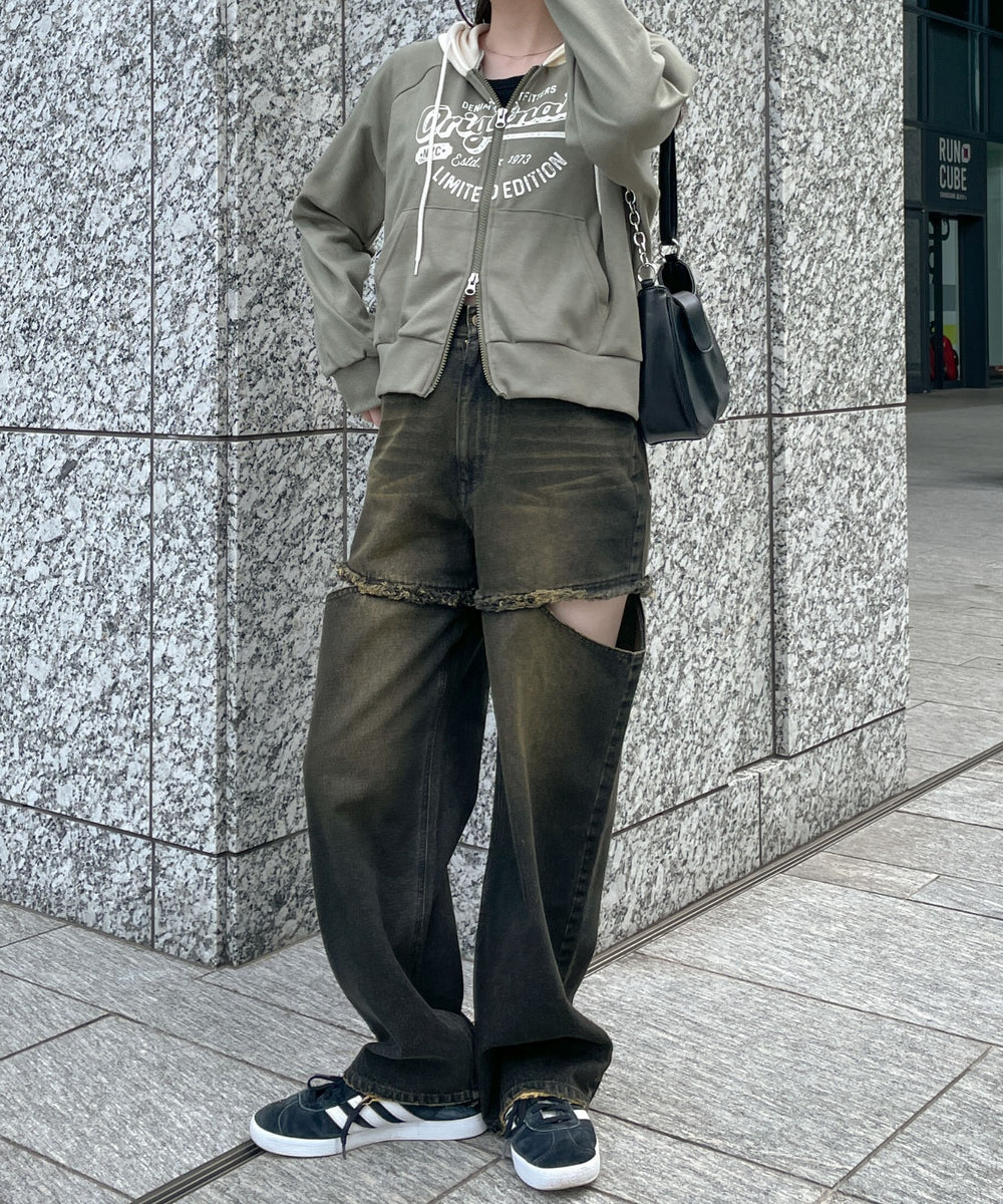 カーキ　モデル:155cm F着用