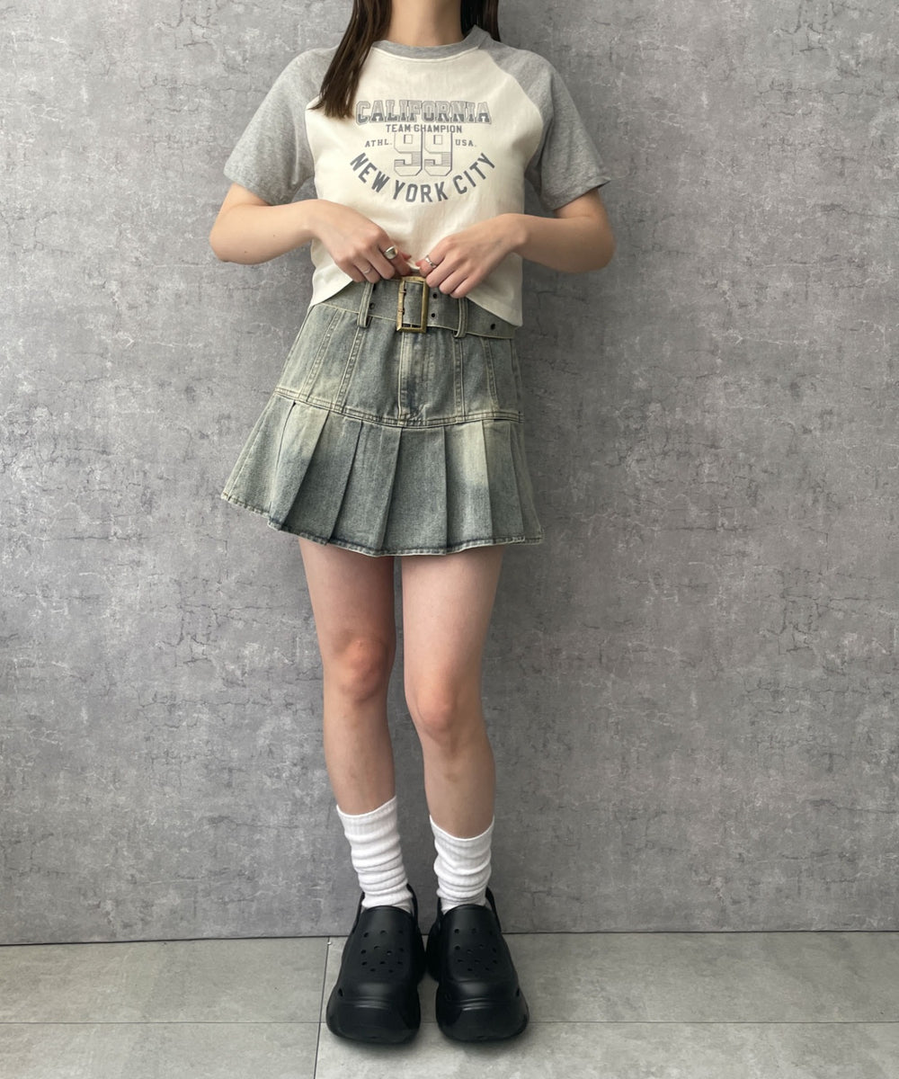 杢グレー　モデル:155cm F着用