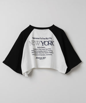 シティロゴラグランショートスリーブTシャツ