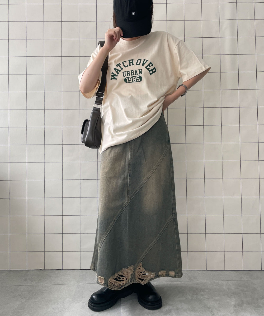 ホワイトアイボリー　モデル:155cm F着用