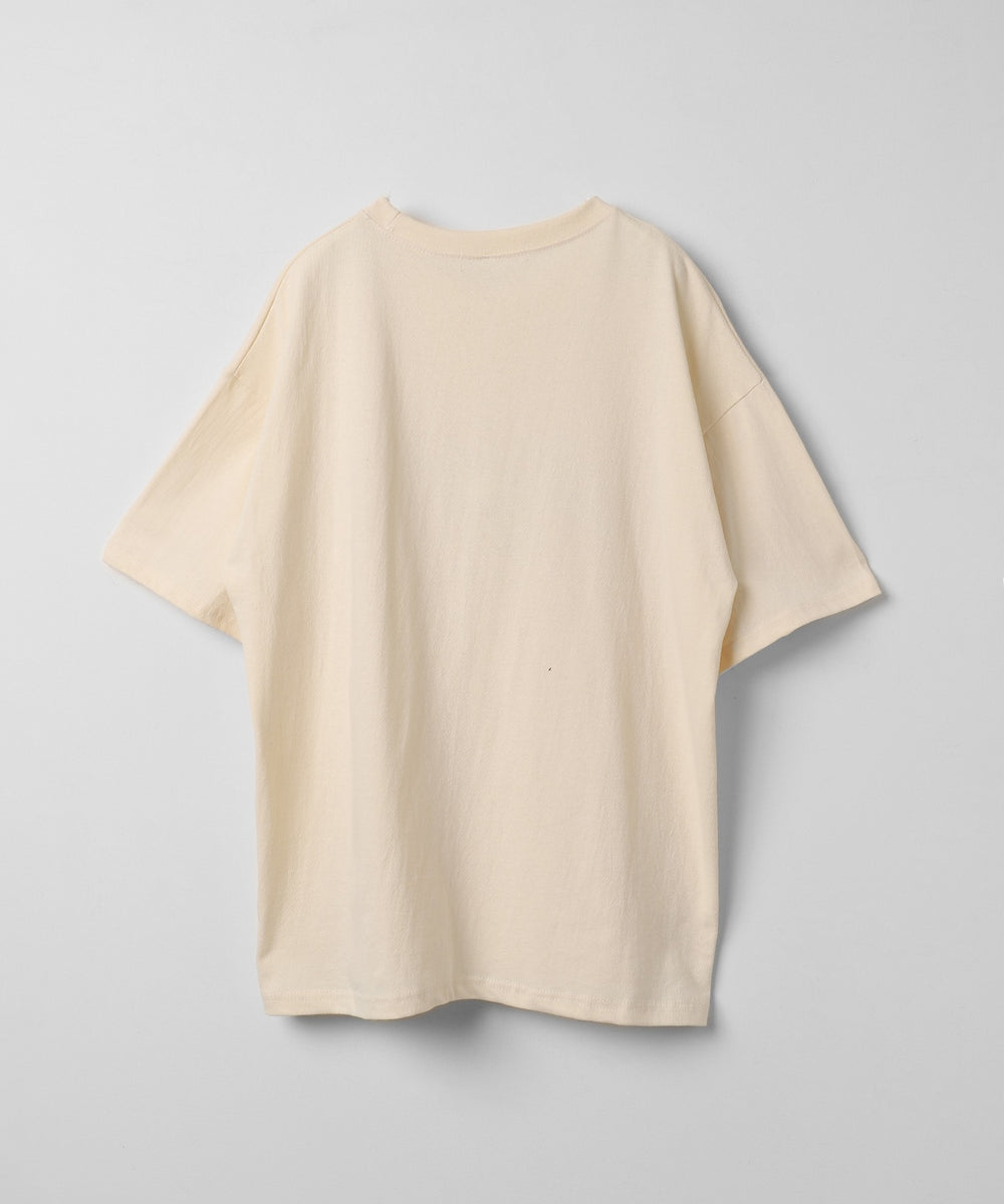 カレッジロゴプリントTシャツ