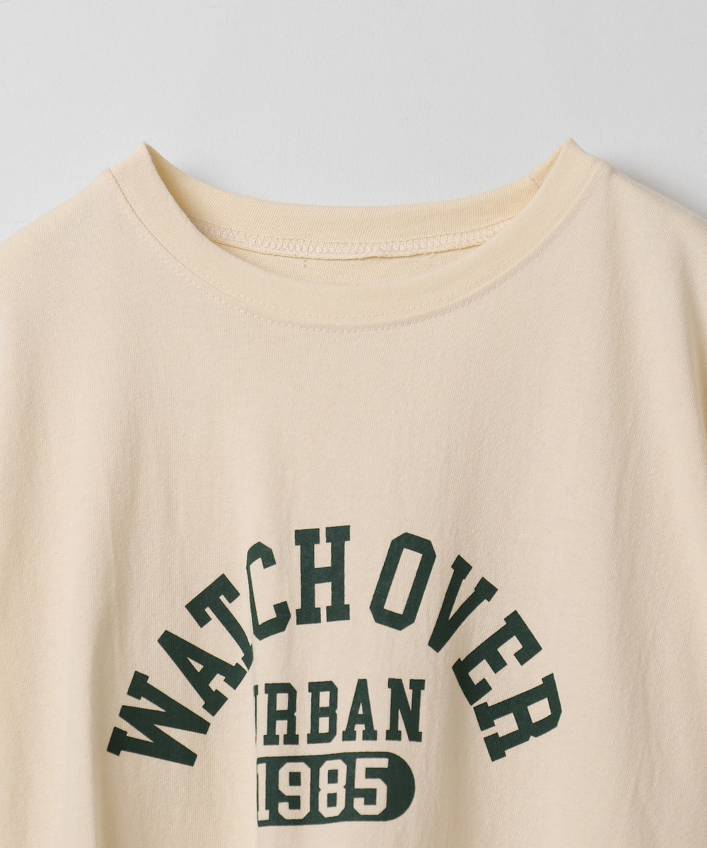 カレッジロゴプリントTシャツ