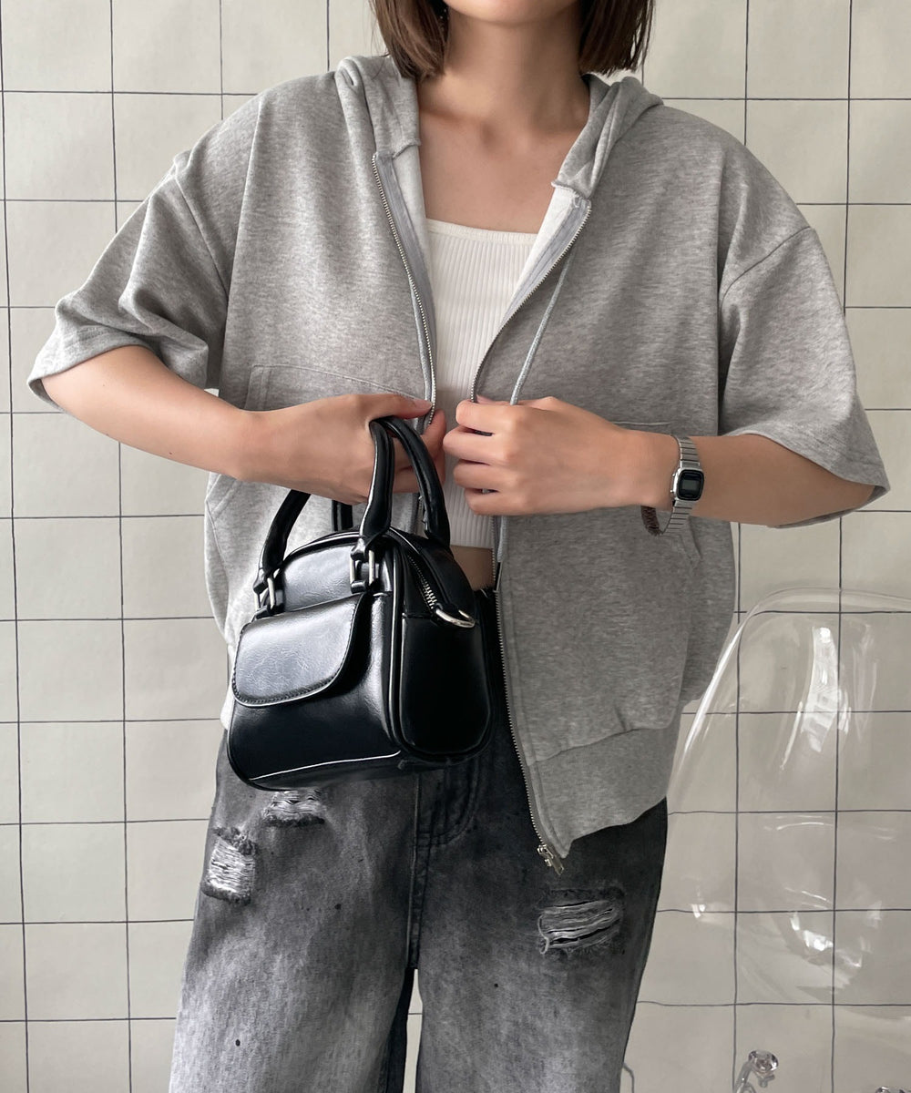 杢グレー　モデル:155cm F着用