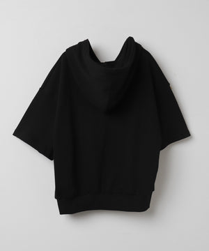 半袖ジップアップパーカー