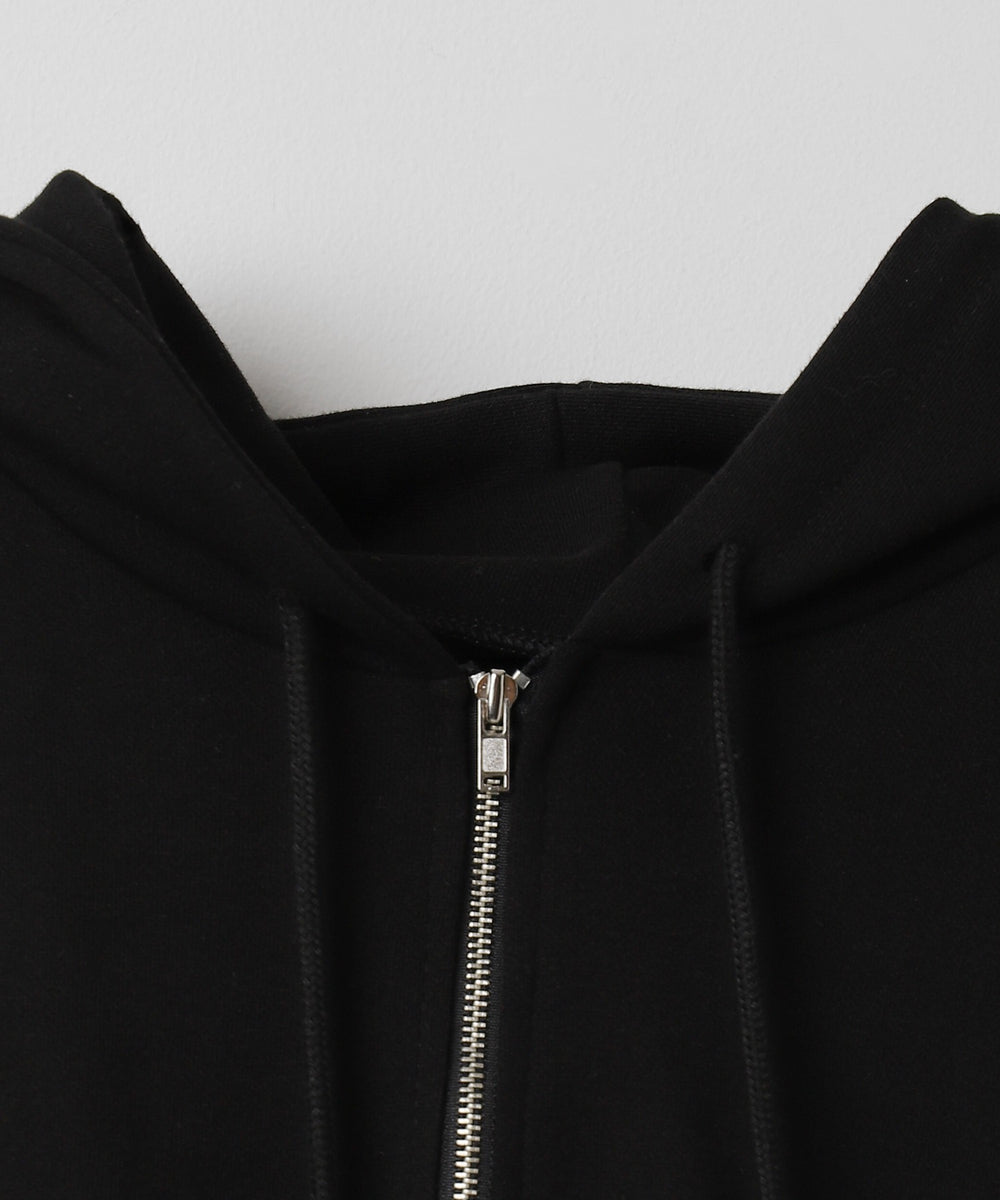 半袖ジップアップパーカー