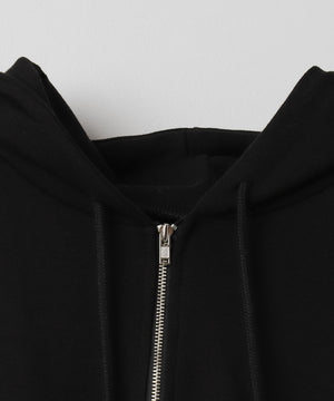 半袖ジップアップパーカー