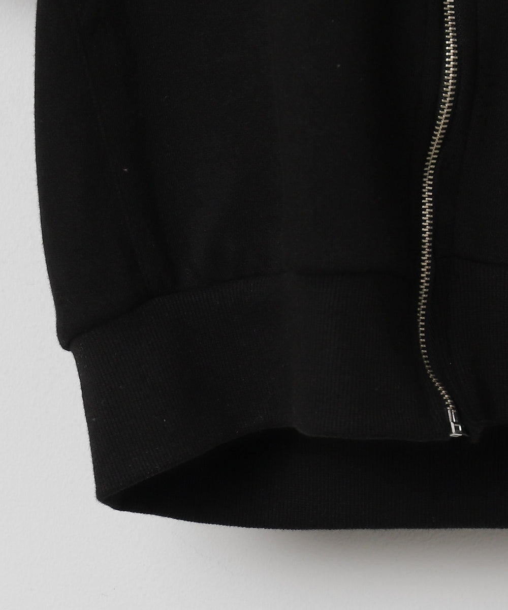 半袖ジップアップパーカー