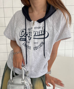 杢グレー　モデル:155cm F着用