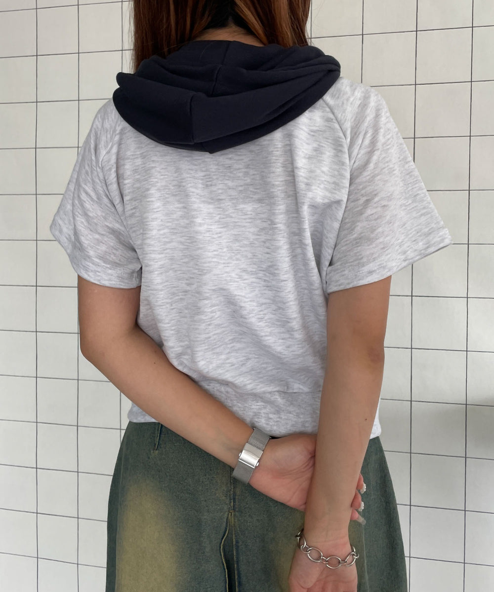 杢グレー　モデル:155cm F着用