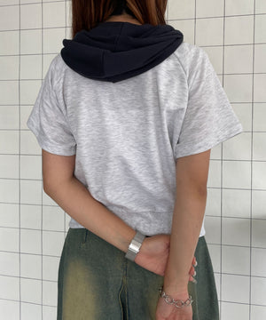 杢グレー　モデル:155cm F着用