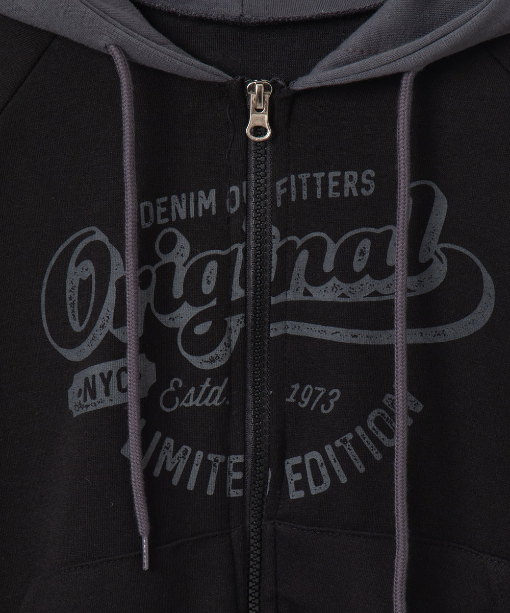 半袖ダブルZIPコンパクトパーカー