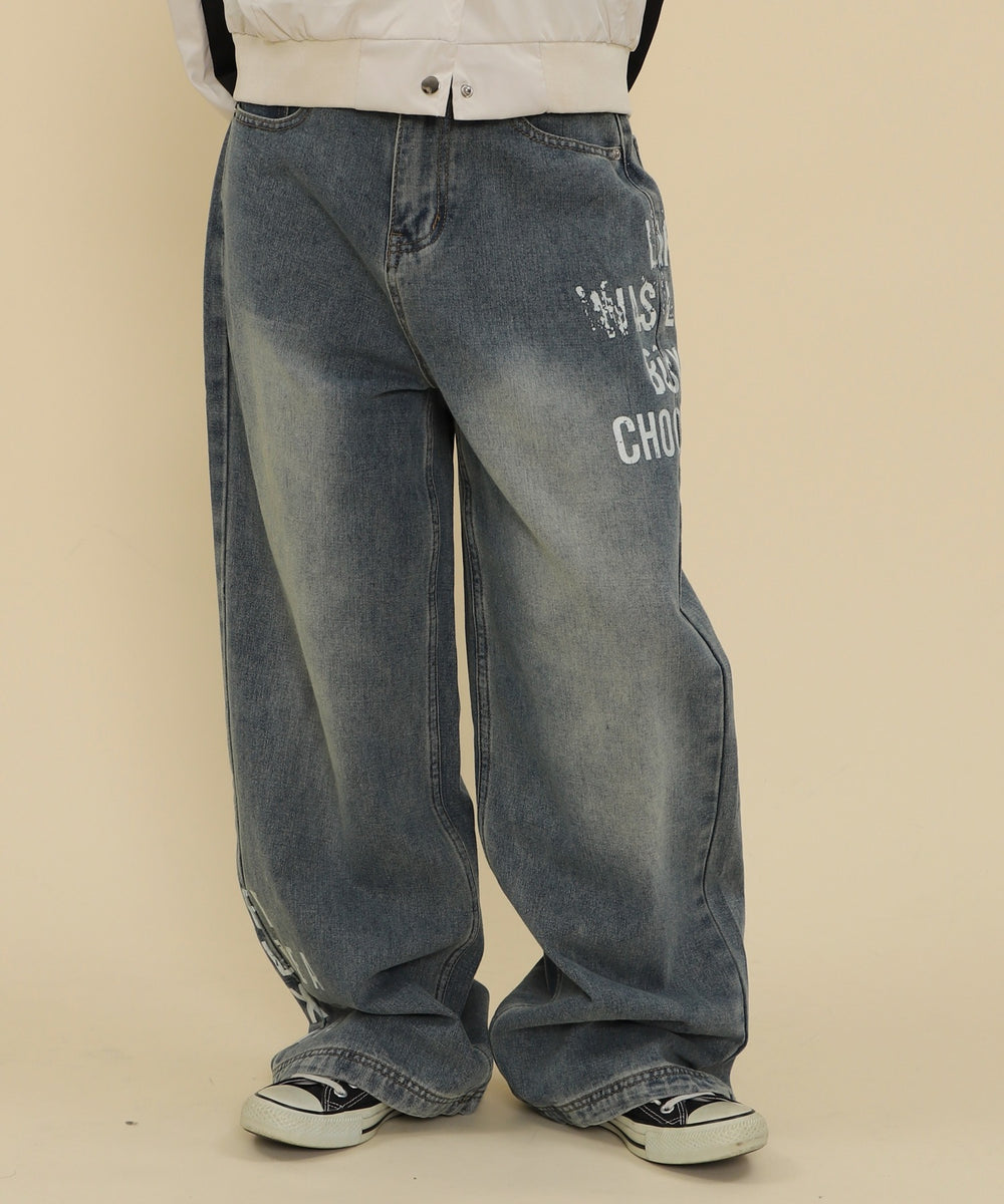 デニム中濃 モデル：147cm S着用