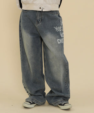 デニム中濃 モデル：147cm S着用