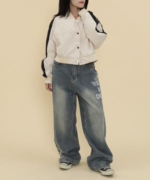 デニム中濃 モデル：147cm S着用