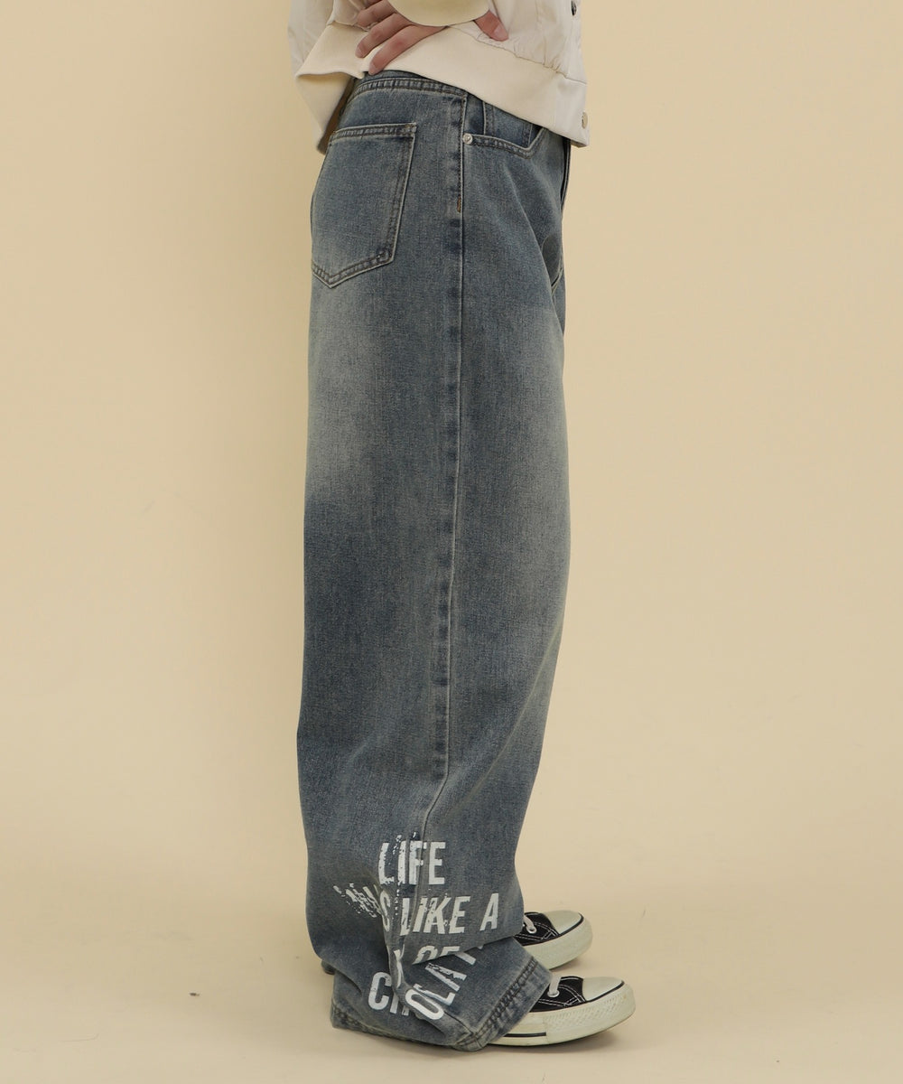 デニム中濃 モデル：147cm S着用