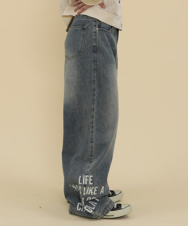 デニム中濃 モデル：147cm S着用