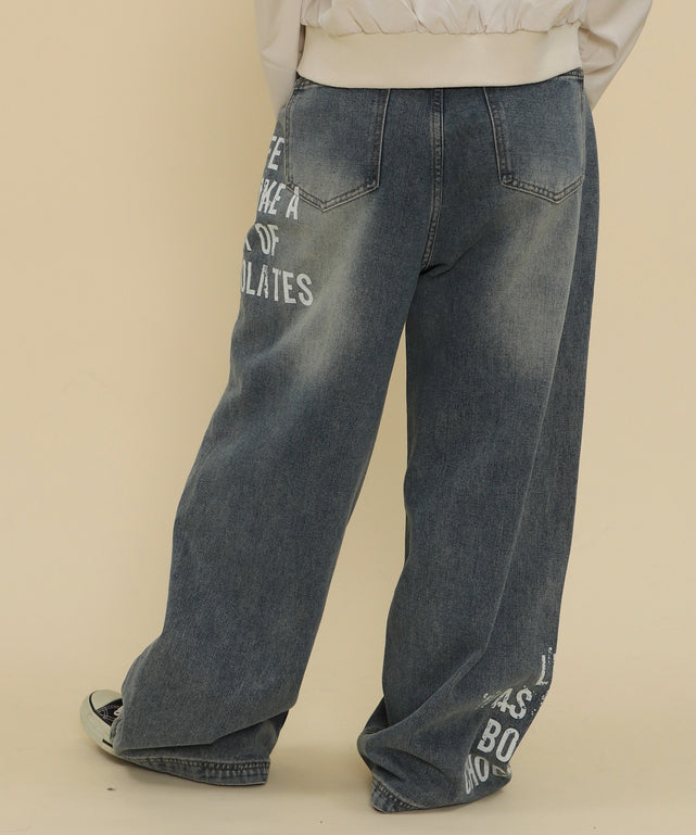 デニム中濃 モデル：147cm S着用