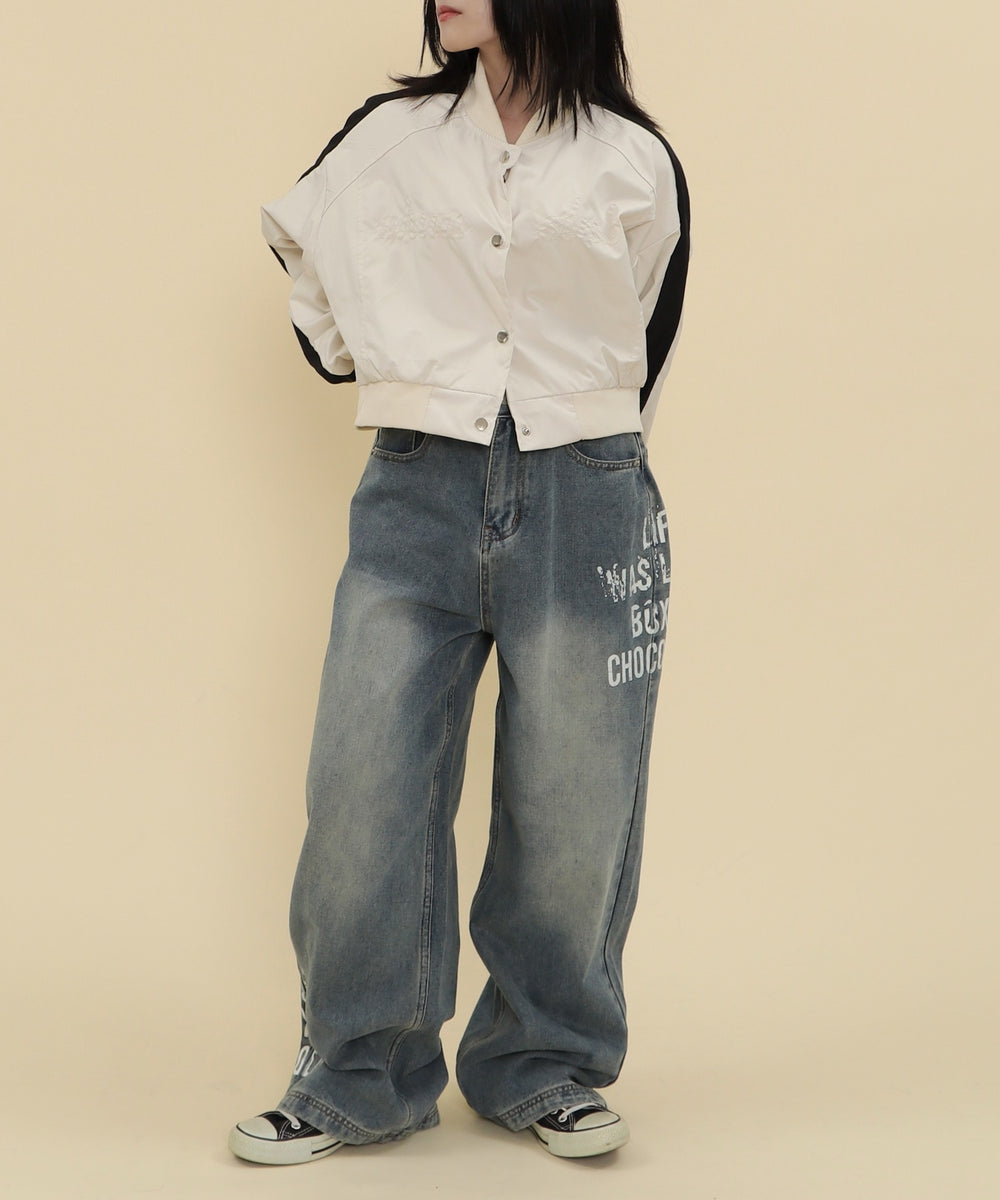 デニム中濃 モデル：147cm S着用