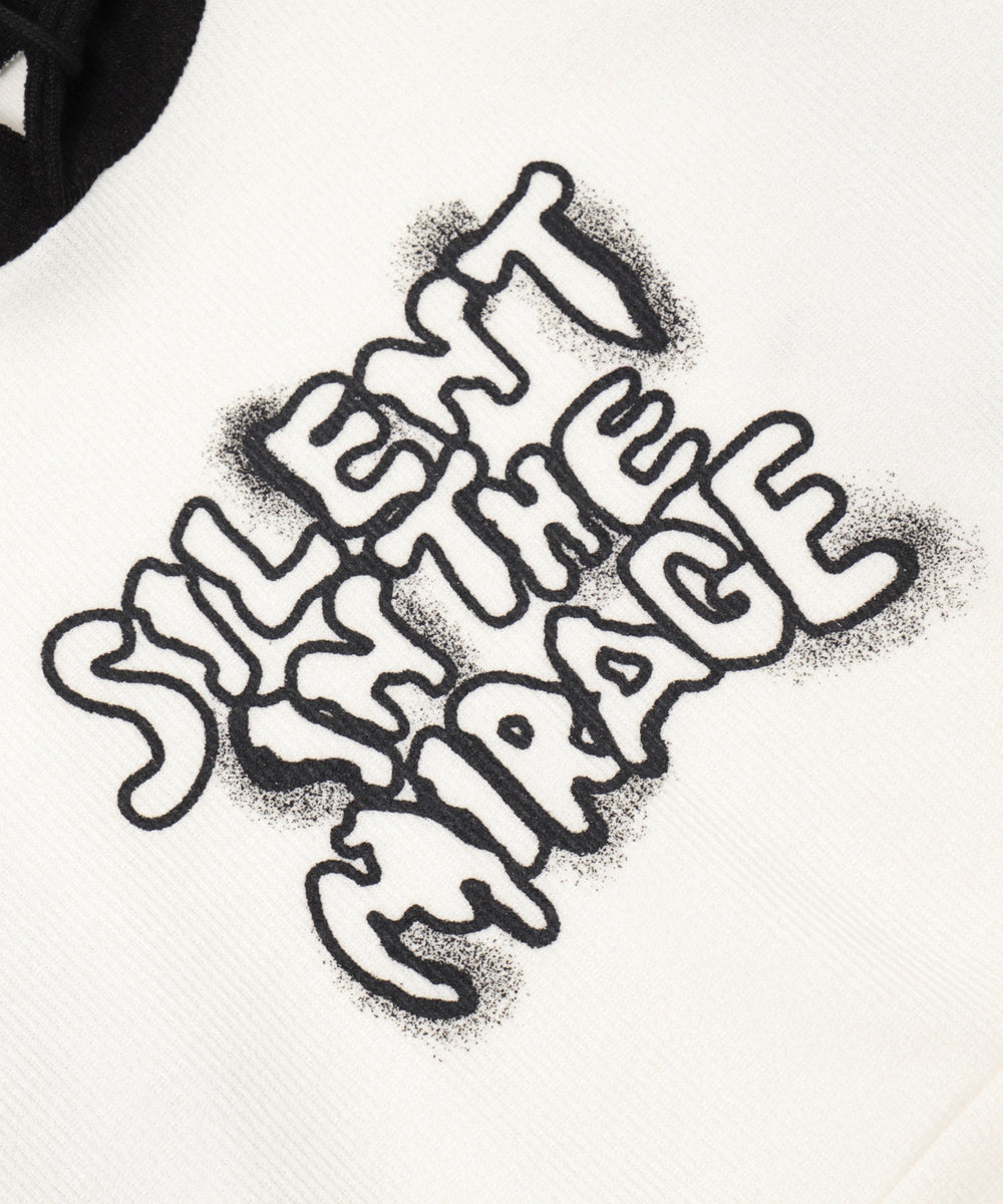 ラグランハンドライトロゴパーカー