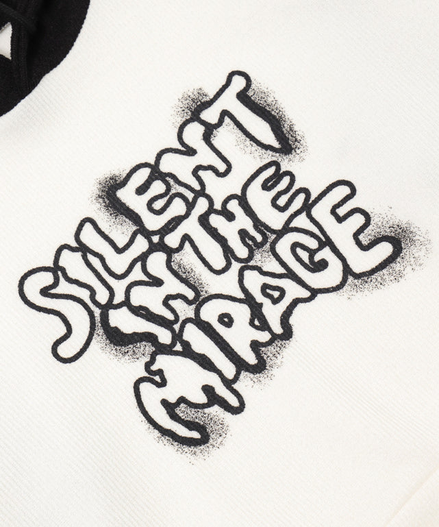 ラグランハンドライトロゴパーカー