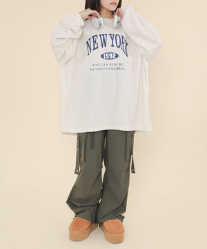 杢グレー モデル：147cm F着用