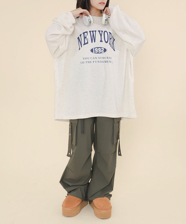 杢グレー モデル：147cm F着用