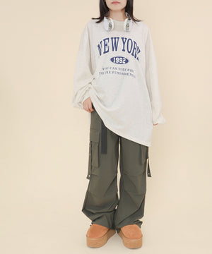 杢グレー モデル：147cm F着用