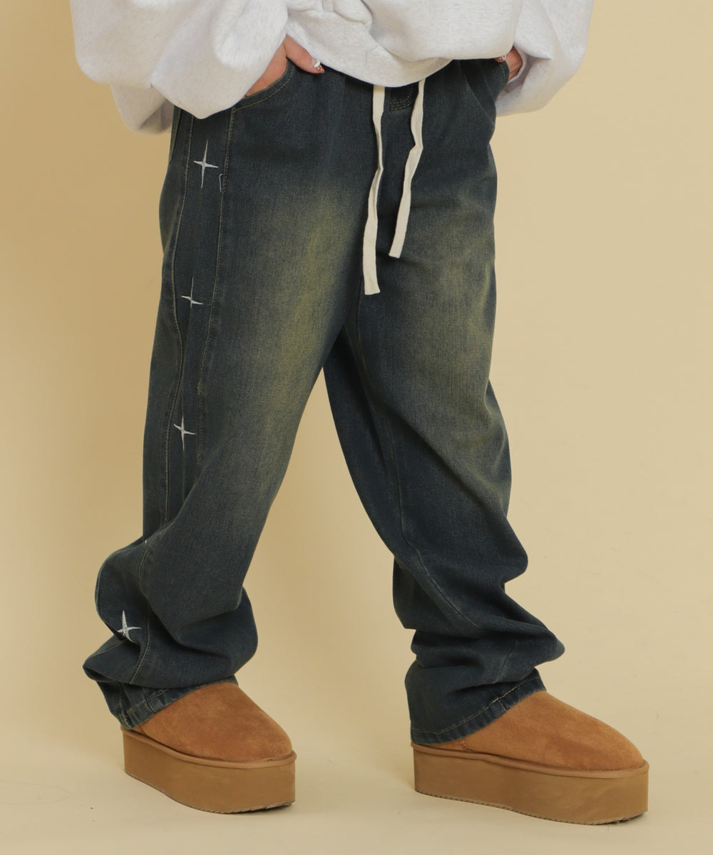 デニム中濃 モデル：147cm F着用