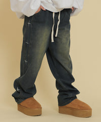 Twinkleサイドラインイージーデニム