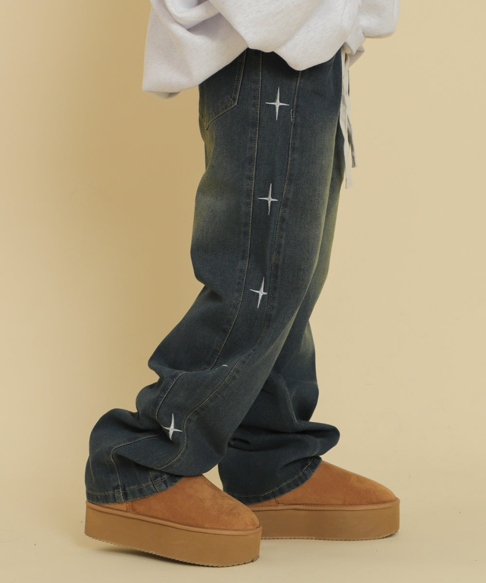 デニム中濃 モデル：147cm F着用