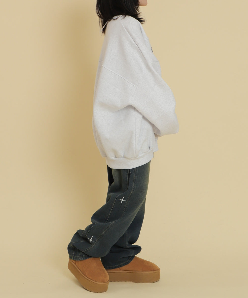 デニム中濃 モデル：147cm F着用