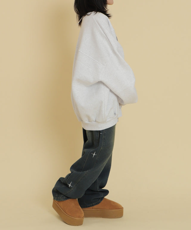 デニム中濃 モデル：147cm F着用