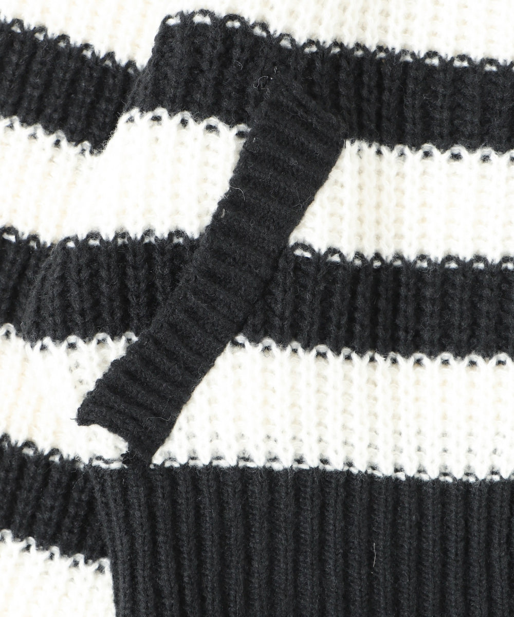 ダメージボーダーZIPニット