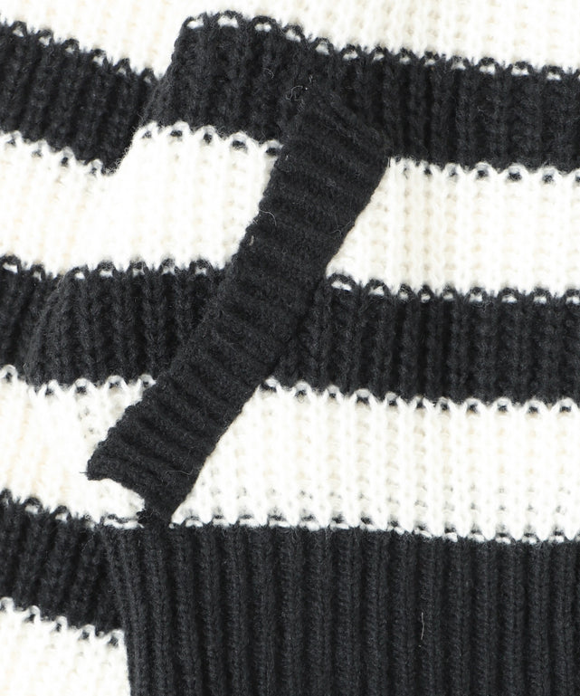 ダメージボーダーZIPニット