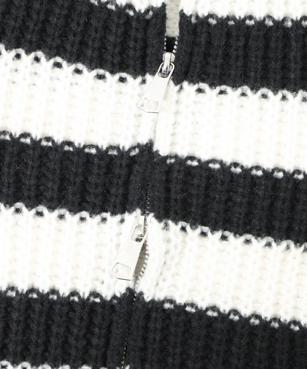 ダメージボーダーZIPニット