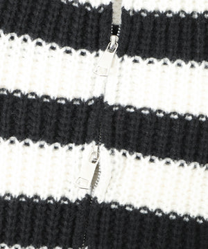 ダメージボーダーZIPニット