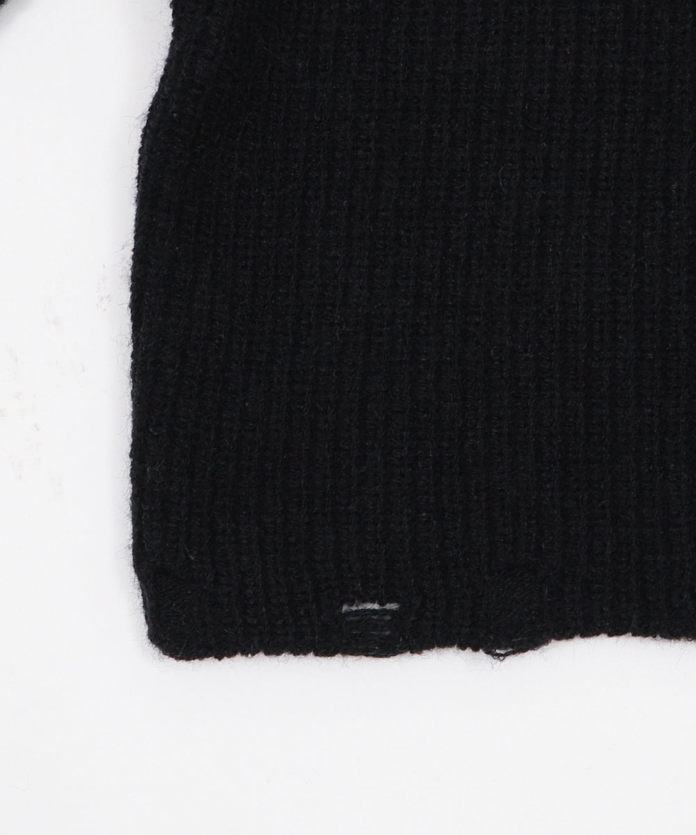 ロゴZIPニットパーカー