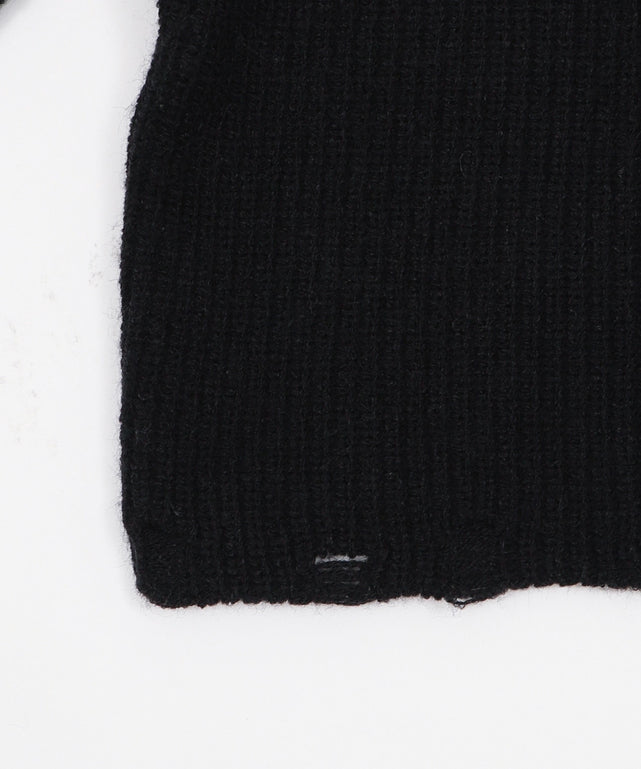 ロゴZIPニットパーカー