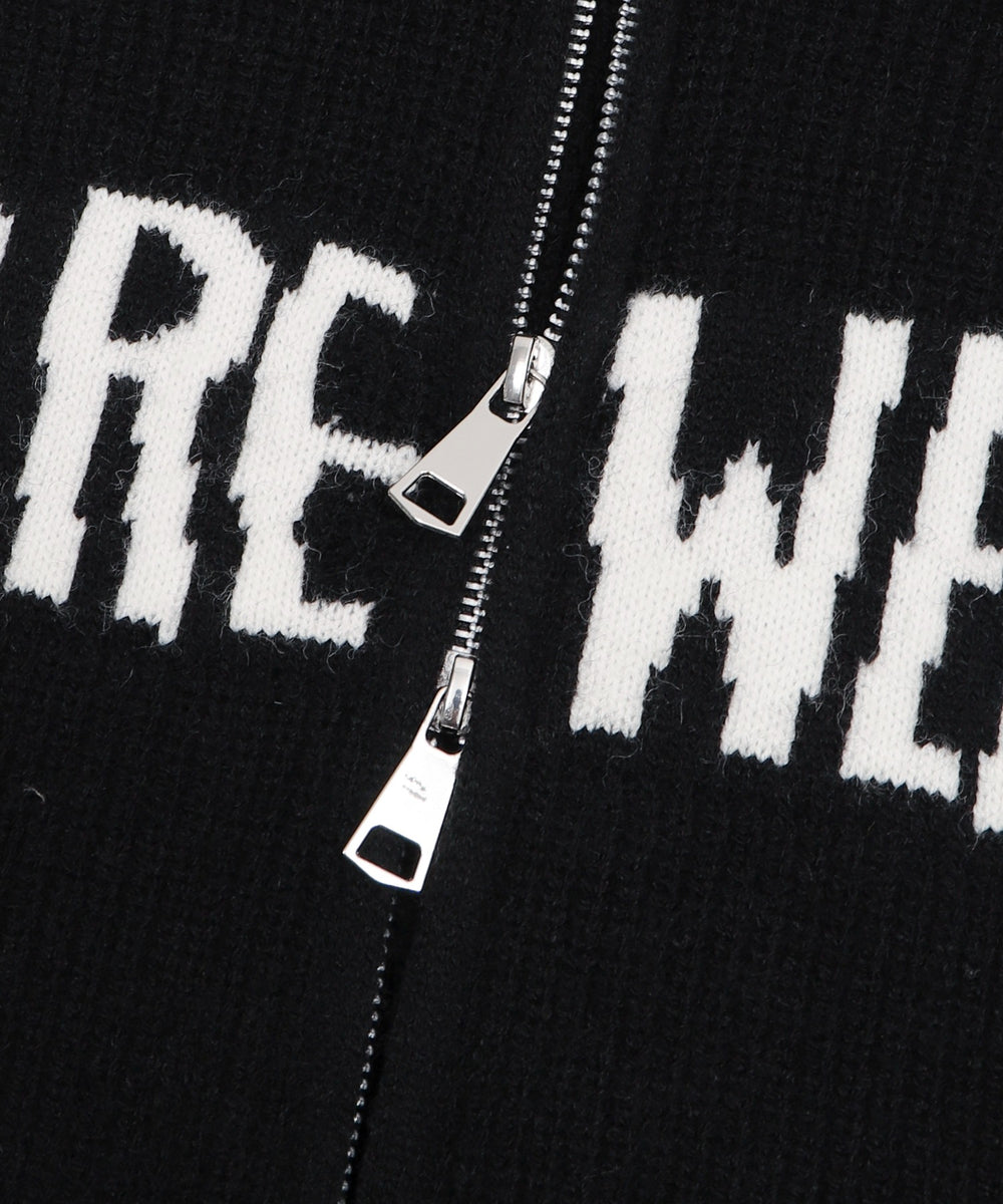 ロゴZIPニットパーカー