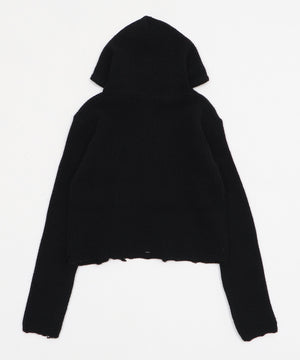 ロゴZIPニットパーカー