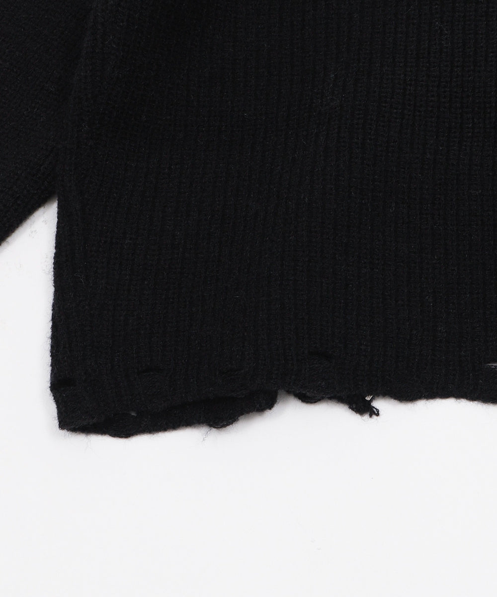 ロゴZIPニットパーカー