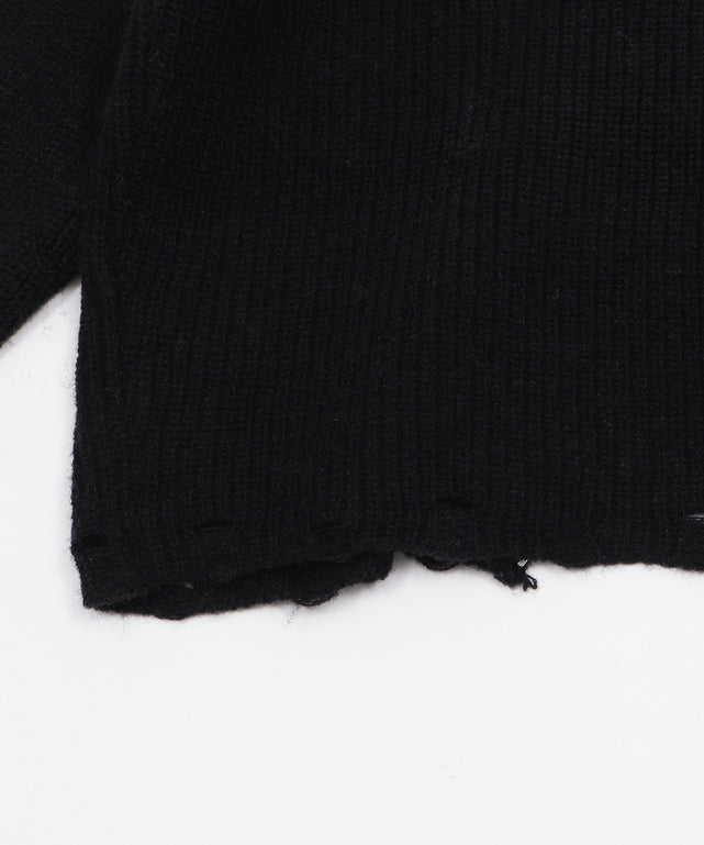 ロゴZIPニットパーカー