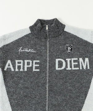 バイカラースポロゴニットトラックジャケット