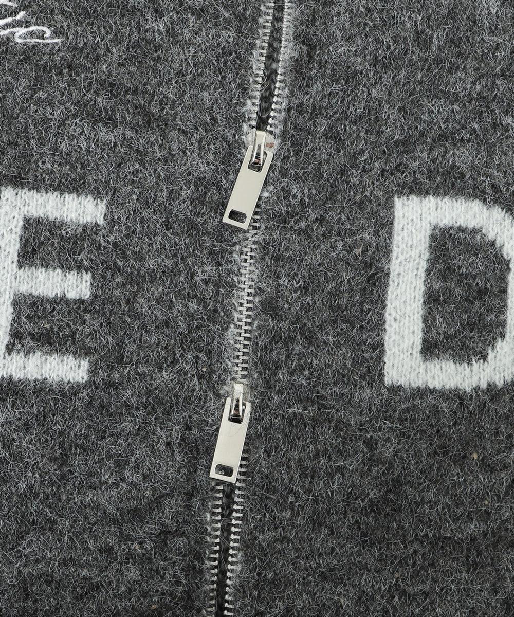 バイカラースポロゴニットトラックジャケット