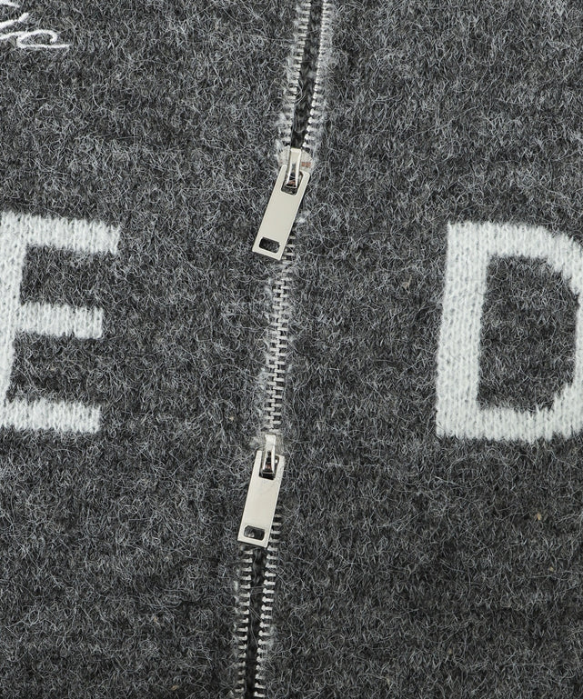 バイカラースポロゴニットトラックジャケット