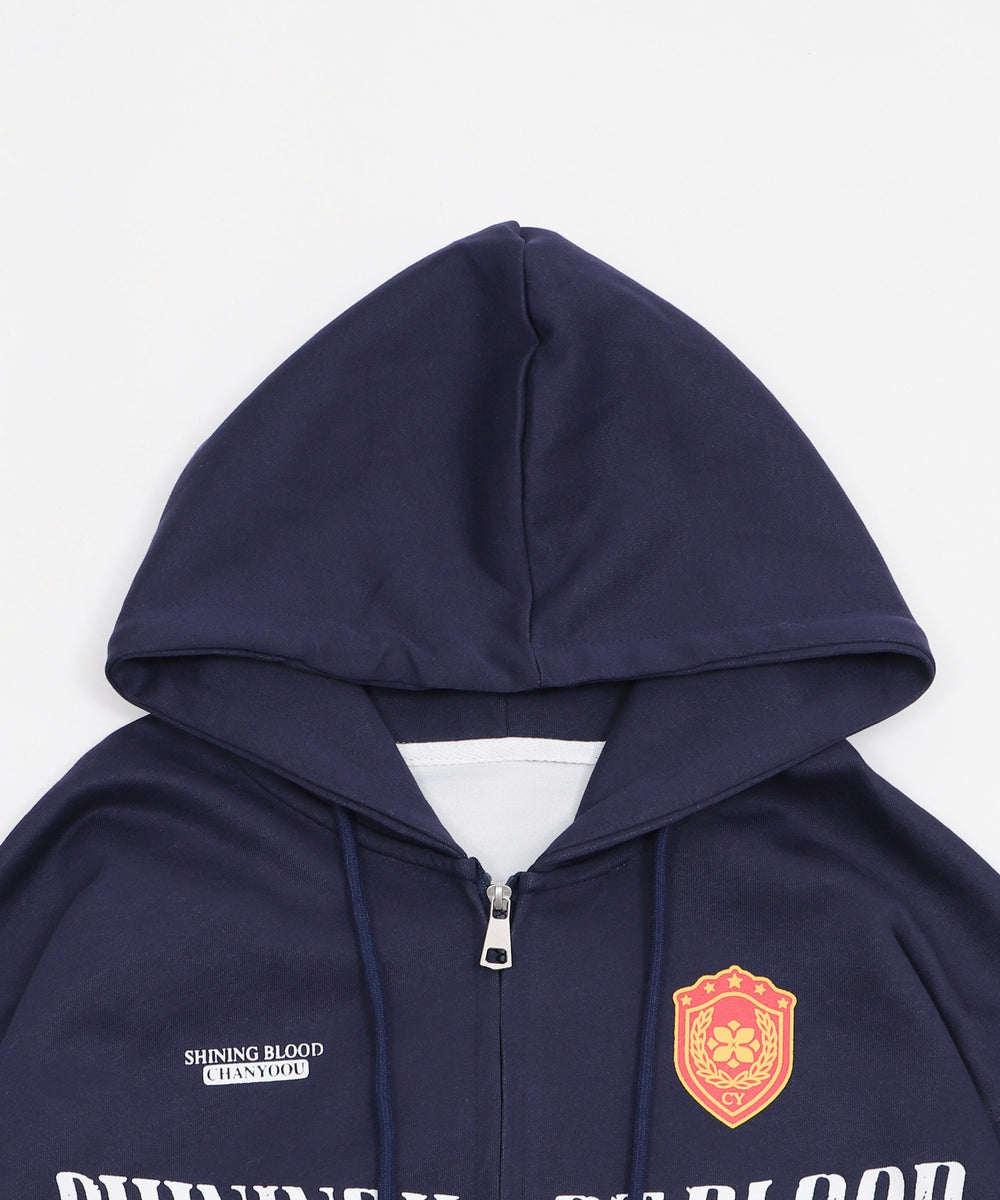 ユニフォームロゴZIPパーカー