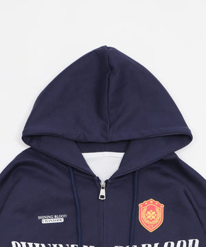 ユニフォームロゴZIPパーカー