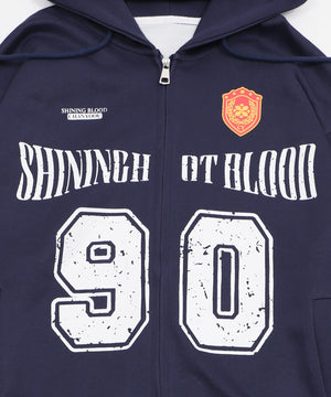 ユニフォームロゴZIPパーカー