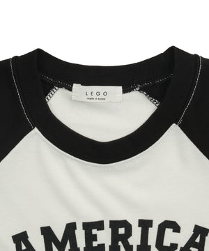 AMERICAラグランチビT